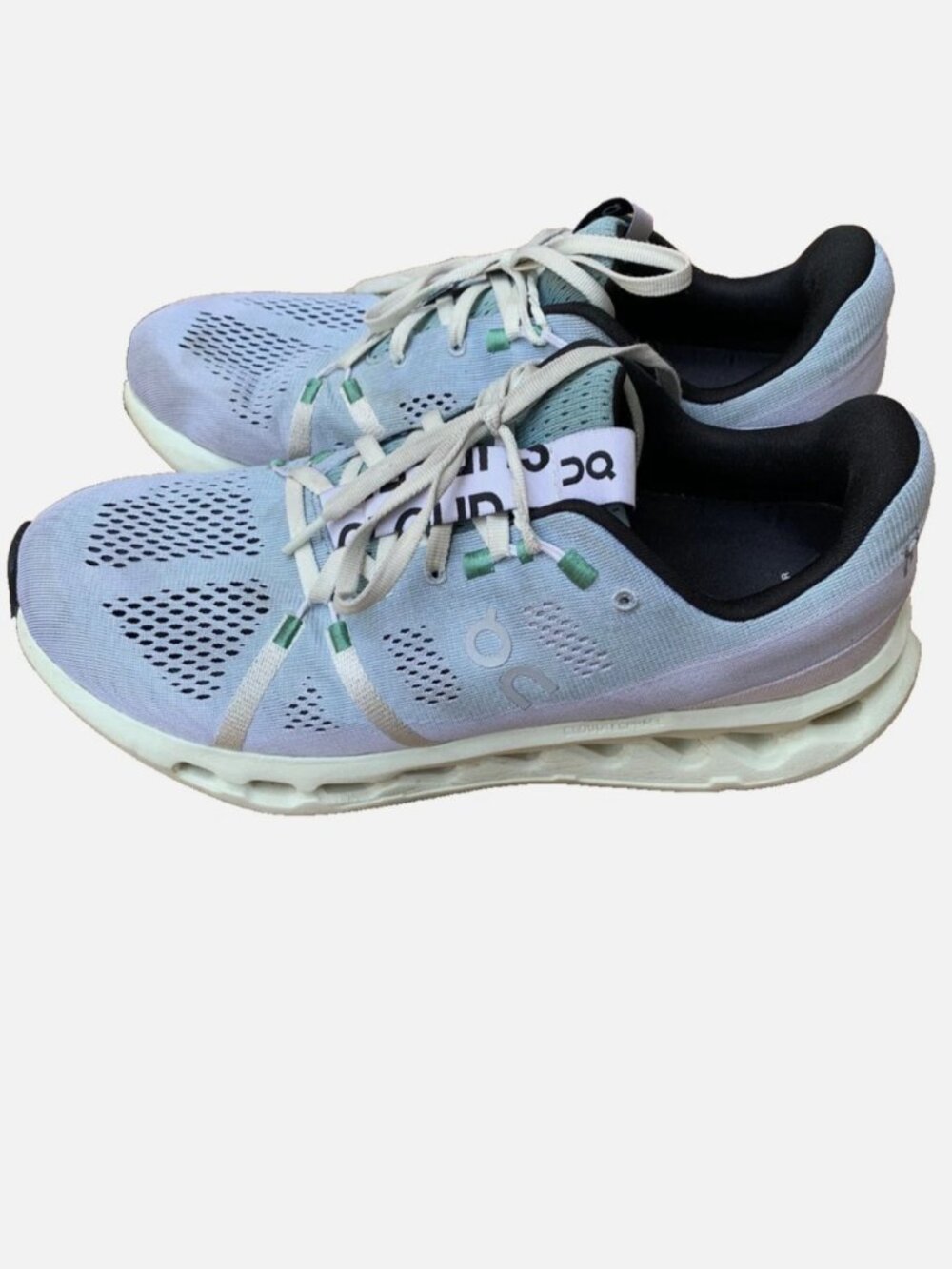 On Cloudsurfer Shoes Men’s 9.5 Mineral Aloe Road Race Running Trainer Support